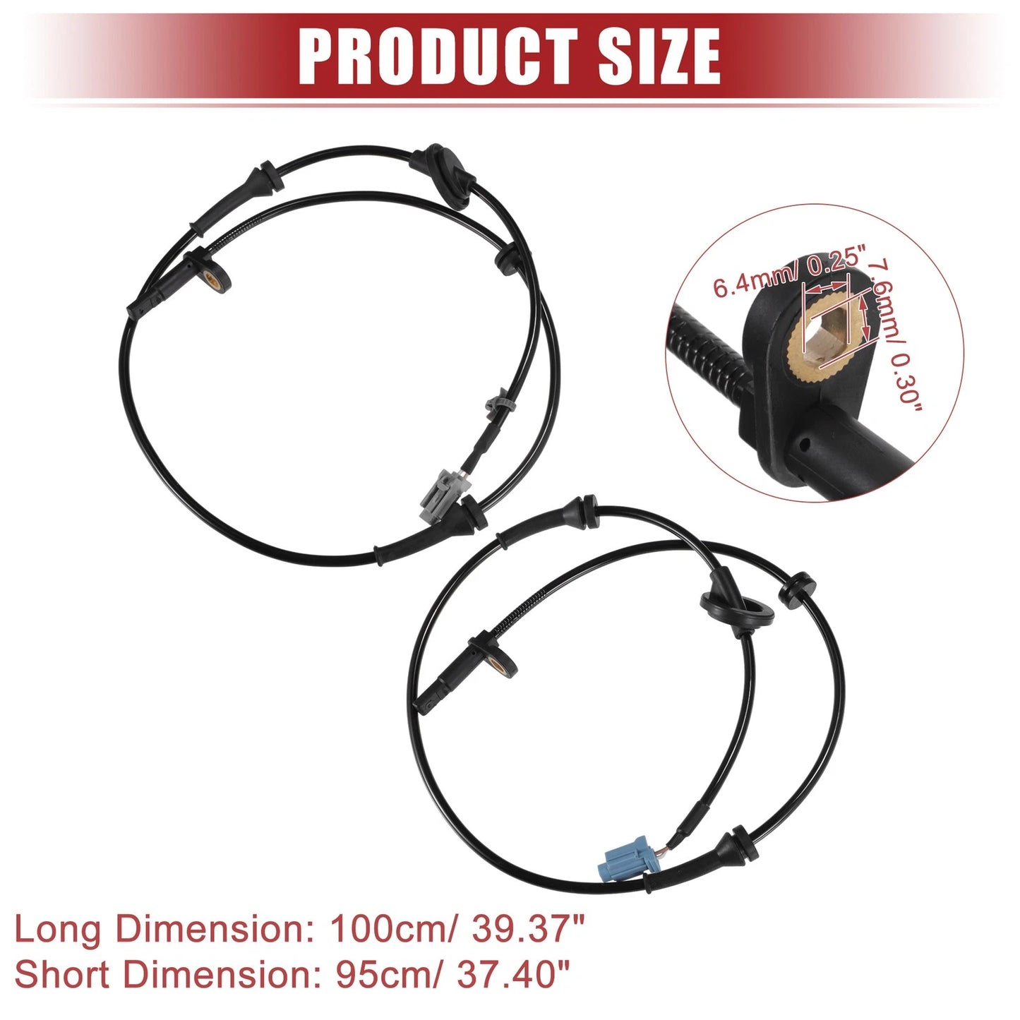 Set  Front ABS Wheel Speed Sensors for Nissan Murano (2003-2007)