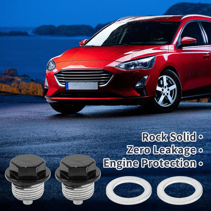 Oil Drain Plug M20x1.5 2 x Aluminum With Gasket for Car Motorcycle