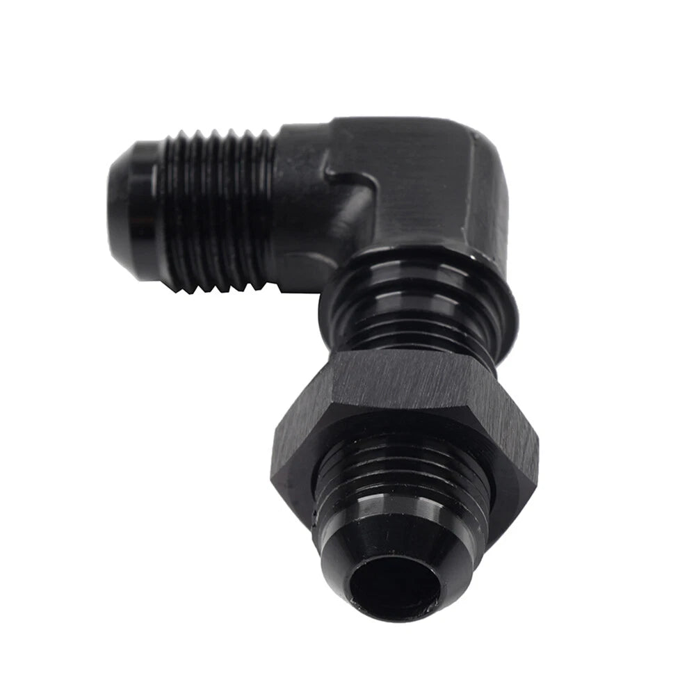 10AN Male to Male Flare 90�� Union Bulkhead Adapter Fitting for Car