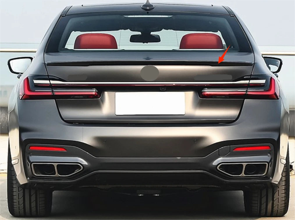 ABS Black Rear Spoiler Wing for BMW 7 Series G11 G12 740i 750i Sedan (2016-2022)