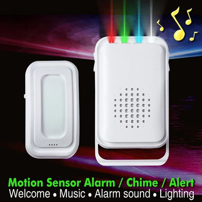 Wireless PIR Motion Sensor Alarm Chime for Shop Entry