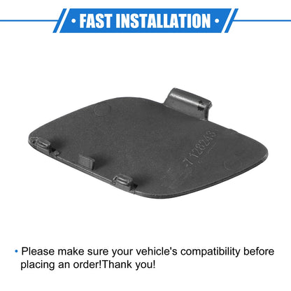 Tow Hook Eye Hole Cover Cap Plastic Black Front Right for BMW E93 (2007 - 2010)