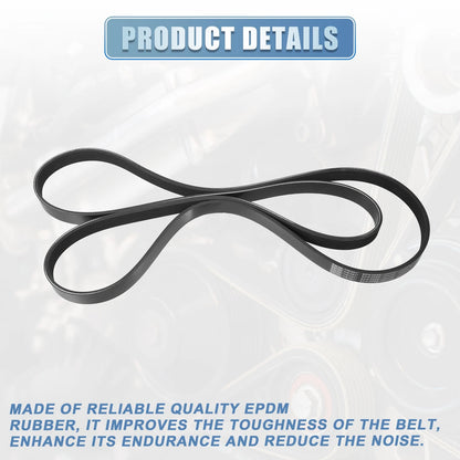 V-Ribbed Serpentine Drive Belt for Ford F-250 Super Duty 2002-2010 6.8L, 5.4L