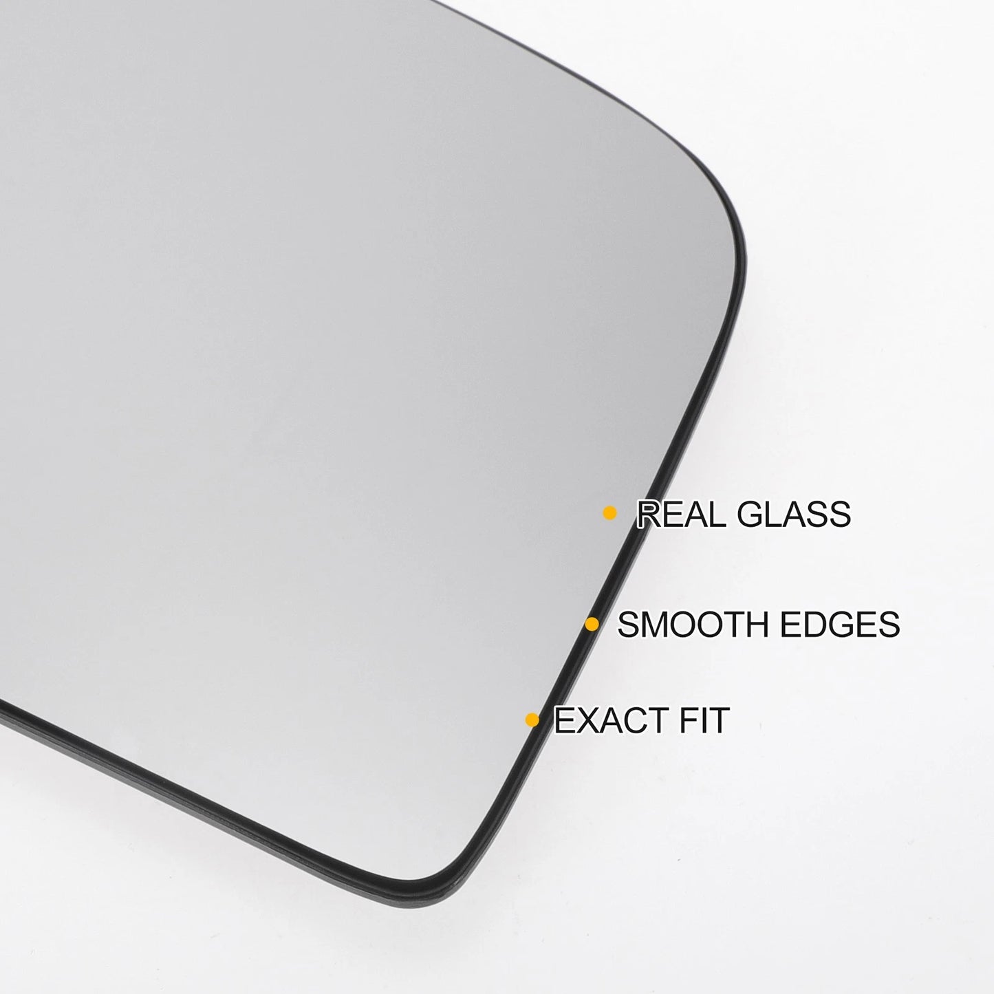 White Heated Convex Mirror Glass for Ford Transit (2002-2009)