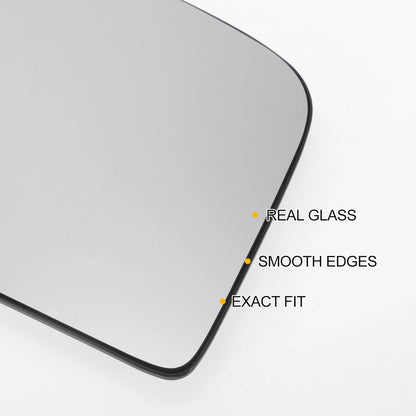 White Heated Convex Mirror Glass for Ford Transit (2002-2009)