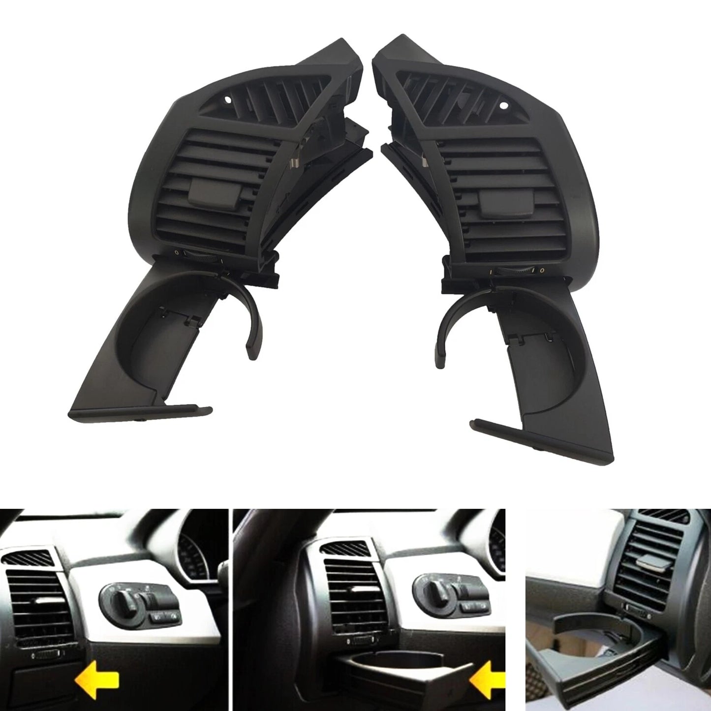 Air Vent Outlets w/ Cup Holders for BMW Z4 E85 E86 (2002-2008)