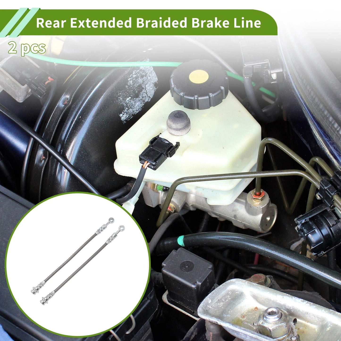 Rear Extended Brake Line Hose Kit for Nissan Patrol GQ Y60 (1988-1997)