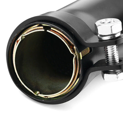 2 x Black Cafe Reverse Cone Megaphone Exhaust Pipe for Honda CB350 CB360