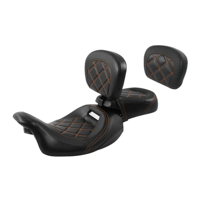 Driver/Passenger Seats Backrest Pad for Harley Street Glide (2009 - 2023)