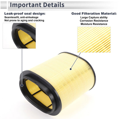 Car Engine Air Filter for Porsche 911 3.6L 3.8L (2009-2012) - 1 x Pc