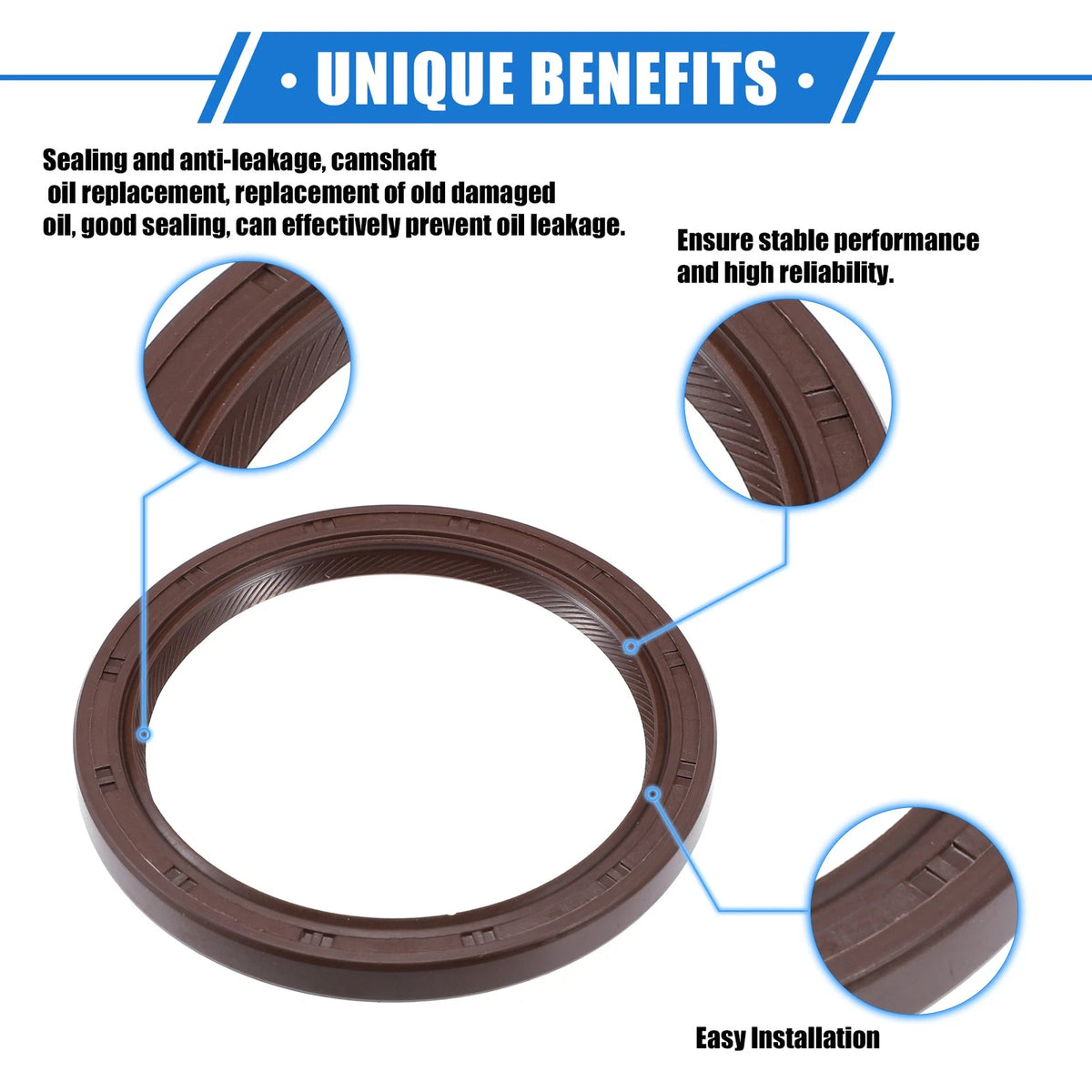 2 x Engine Crankshaft Oil Seals for Toyota Corolla 1.8L (1998-2008)