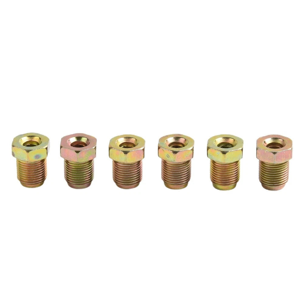 Metric Nuts Cylinder Silver 3/16" Pipe 6pcs for Unions Master