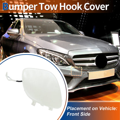 Front Car Bumper Tow Hook Cover for Mercedes-Benz (2019-2023) Diamond White