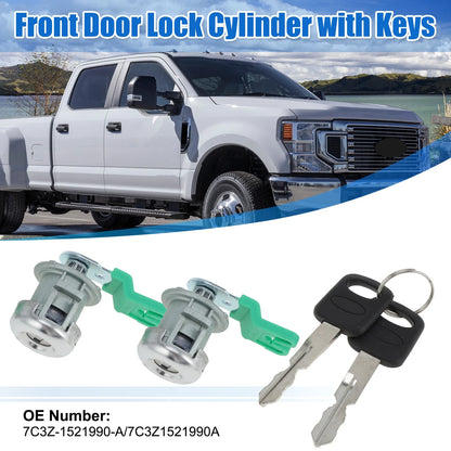 Front Door Lock Cylinder Tumbler w/ Key for Ford Lincoln LH RH (2007-2014)