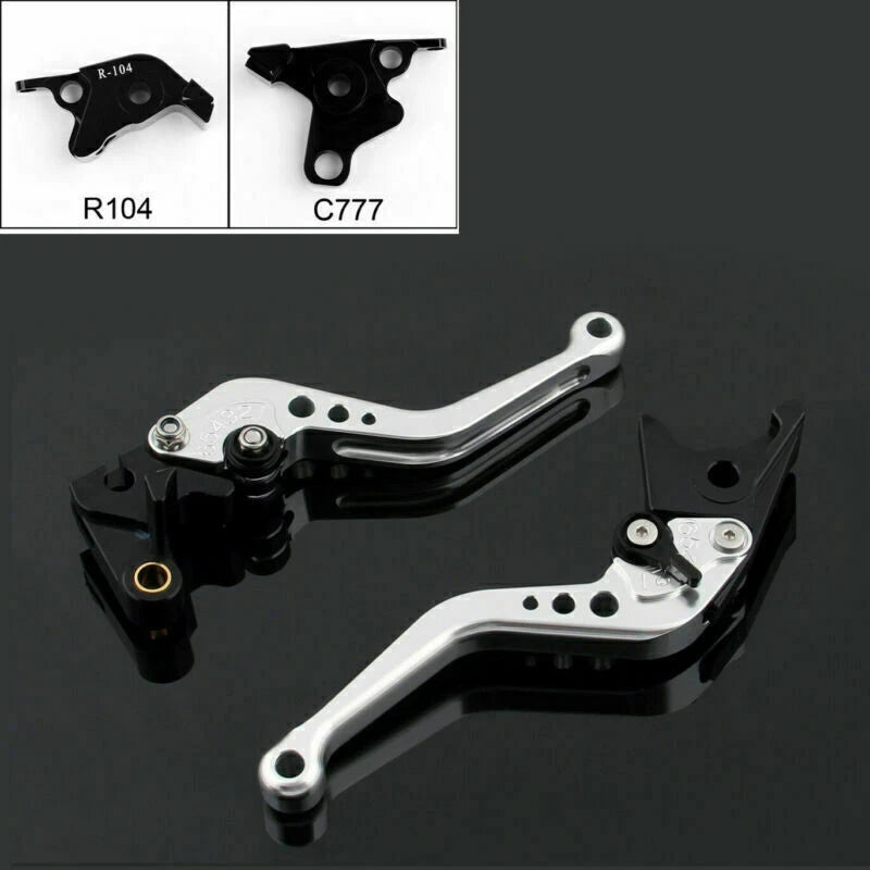 Brake Clutch Lever for Yamaha MT-01 V-MAX (2004-2014) Silver 2 x