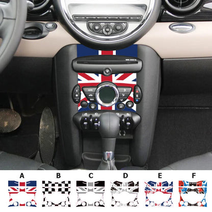 Union Jack AC Button Center Console Sticker PET Decal Fit For Mini Cooper