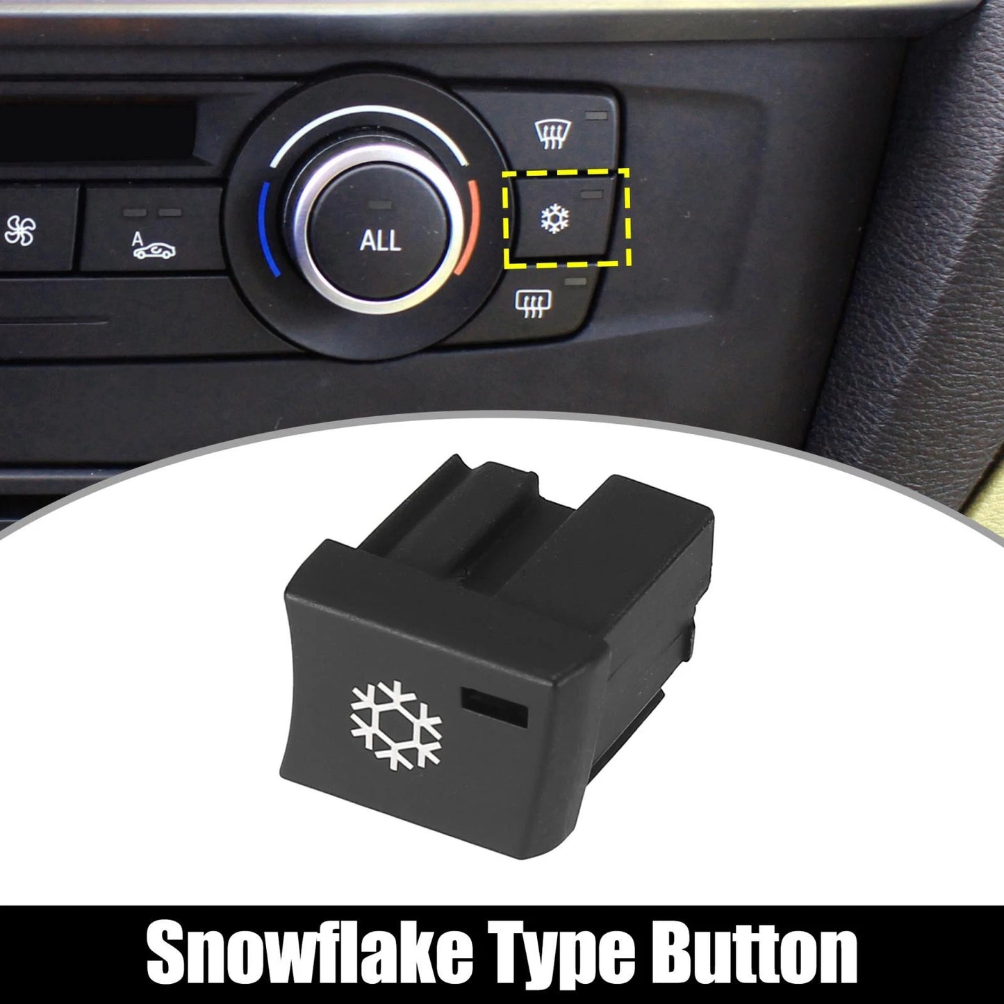 Snowflake Climate Control Button for BMW 1 3 Series X1 (2006-2019)