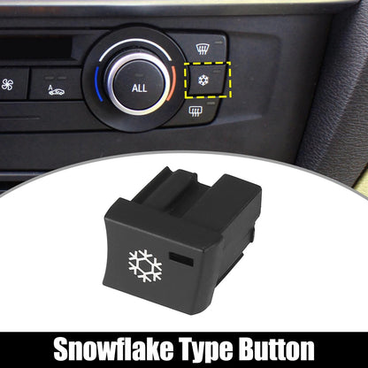 Snowflake Climate Control Button for BMW 1 3 Series X1 (2006-2019)