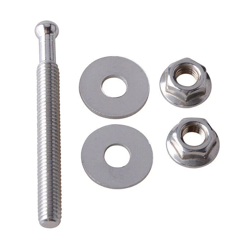 Universal Silver Push Button Quick Release Hood Pins for Cars & Trucks