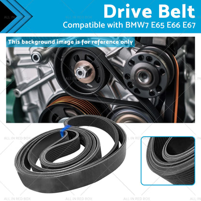 Drive Belt for BMW 5 Series E60 E61, 7 Series E65 E66 E67 (2001-2010)