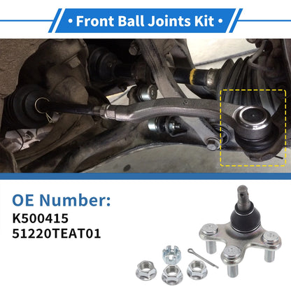 2 x Front Lower Ball Joints for Honda Civic (2017-2021)