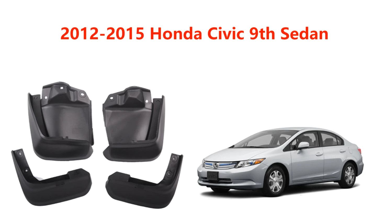 Mudguards Fender Splash Flaps for 2012-2015 Honda Civic 9th Sedan (2012-2015)
