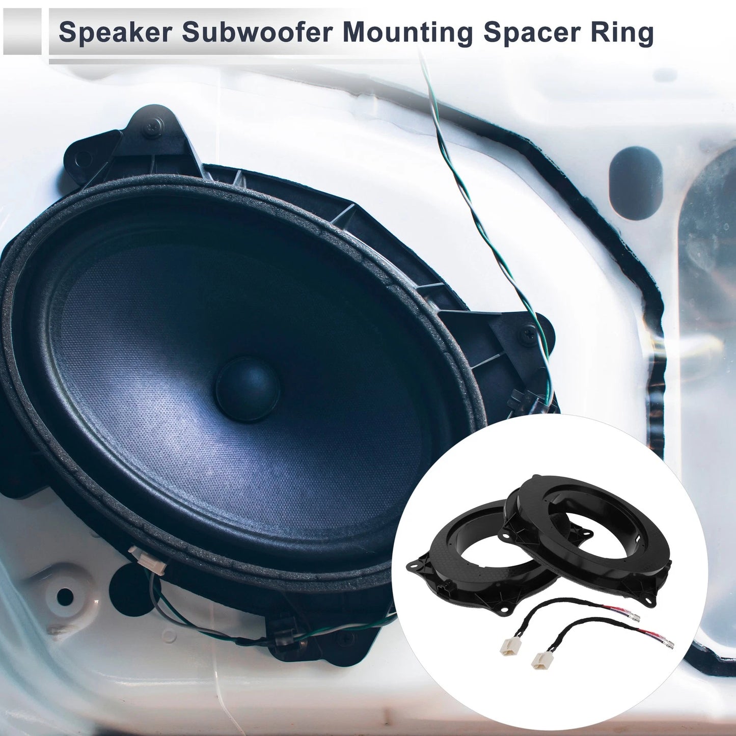 Speaker Spacer Ring Adaptor for Toyota 8x9" to 6.5" ()