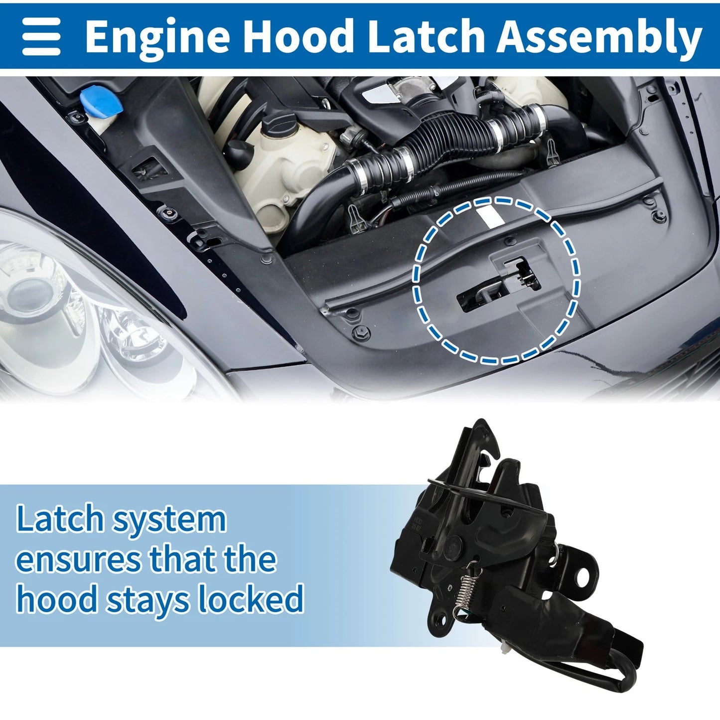 Bonnet Latch Assembly for Toyota Venza (2009-2015) 1 x Pcs