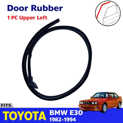 Door Rubber Seal Weatherstrip Upper Left Fits BMW E30 CP 2 Door 1982-94 D03