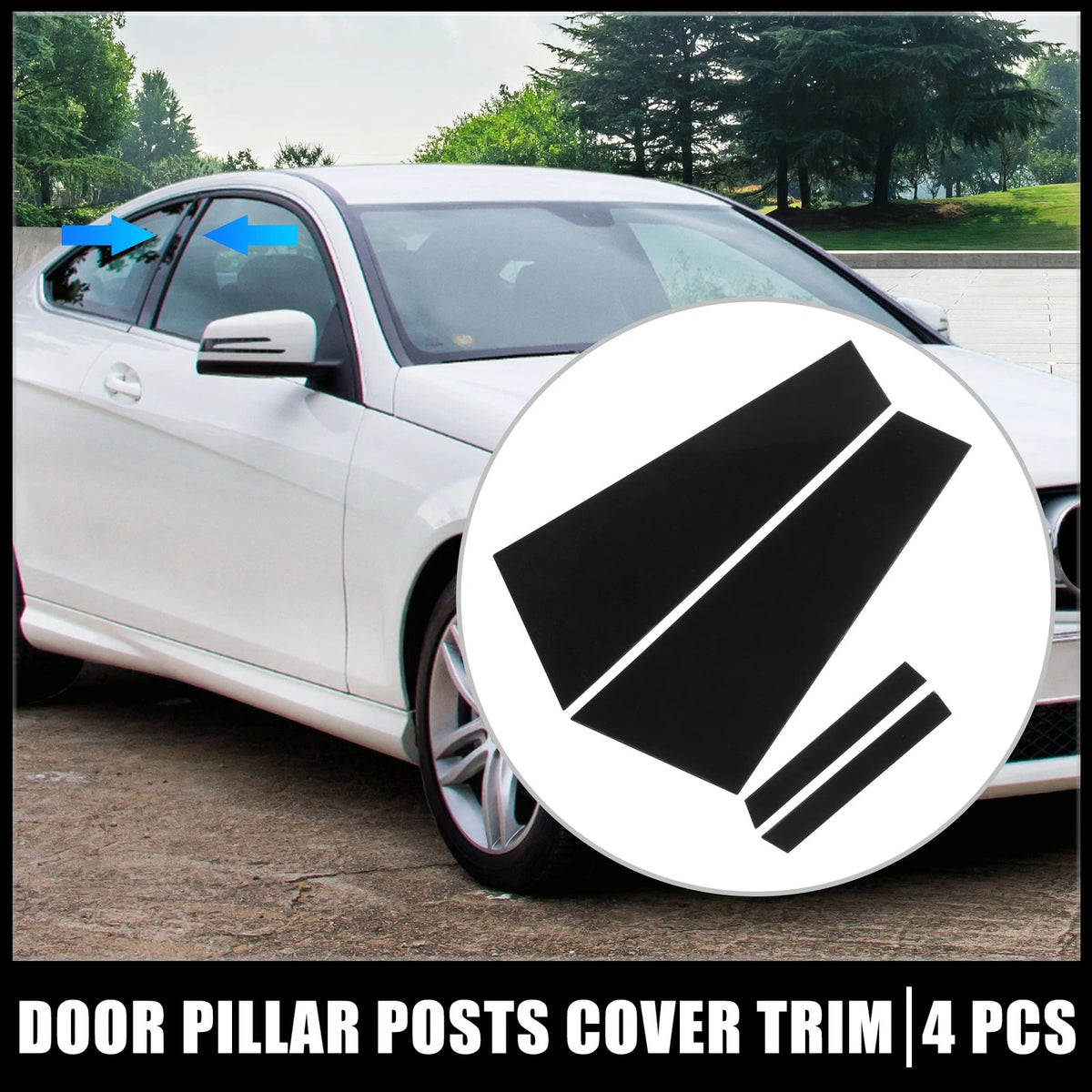 4 x Door Cover Panel Trim Stickers for Mercedes-Benz CLS (2012-2018)
