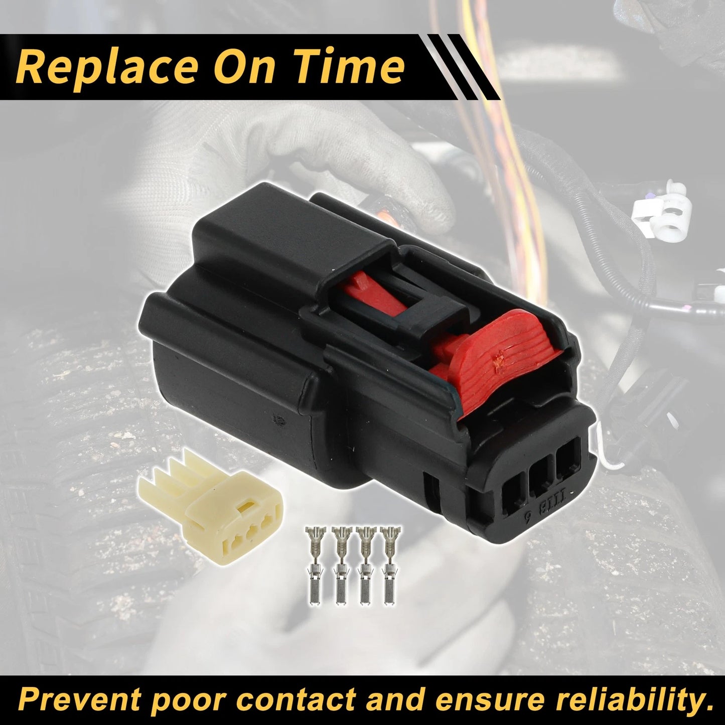 3 Pin Ignition Coil Connector Plug for Ford Edge (2007-2017)