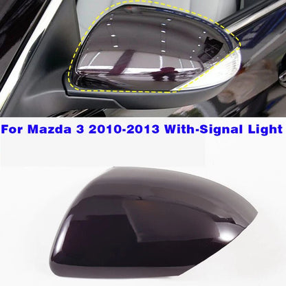 Mirror Cover Cap Left Driver Side With Signal Light for Mazda 3 (2010–2013)