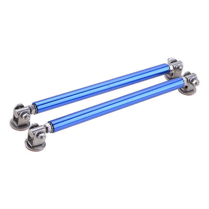 Blue Adjust Bumper Lip Splitter Strut Rod Tie Support Bar for Honda (2008-2010)