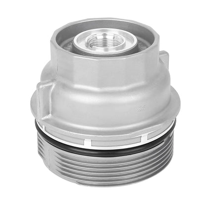 Silver Tone Oil Filter Cap Cover for Lexus Toyota (2001-2023)