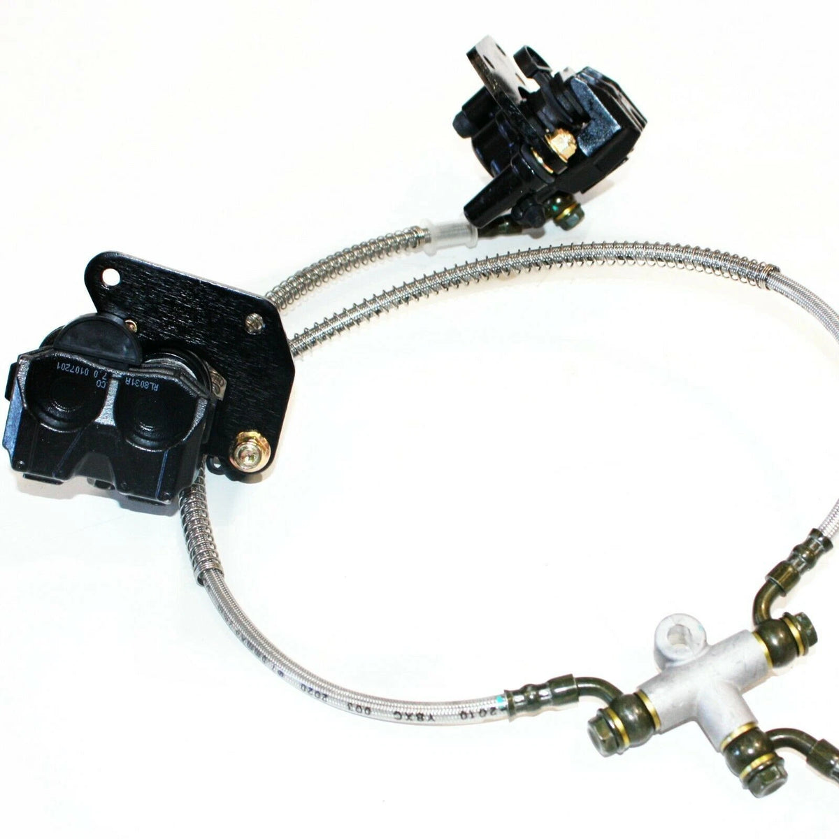 Hydraulic Twin Disc Brake Calipers System for 250cc 300cc Quad Dirt Bike ATV