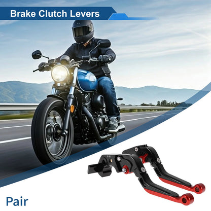 2 x Adjustable Short Long Brake/Clutch Levers for Kawasaki ZX14R (2006–2017)