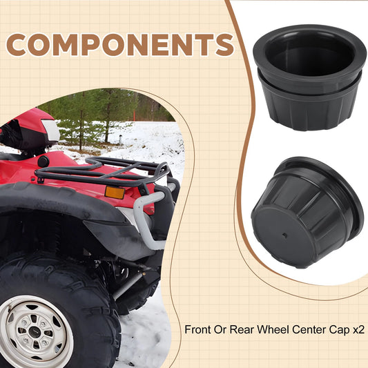 2 Pack Wheel Cap Hubcap for Honda Rubicon TRX500/Rincon TRX650/TRX680