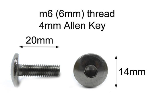 10x Carenatura Bulloni M6x20mm Inox Pan Testa Pulsante for Kawasaki Ninja