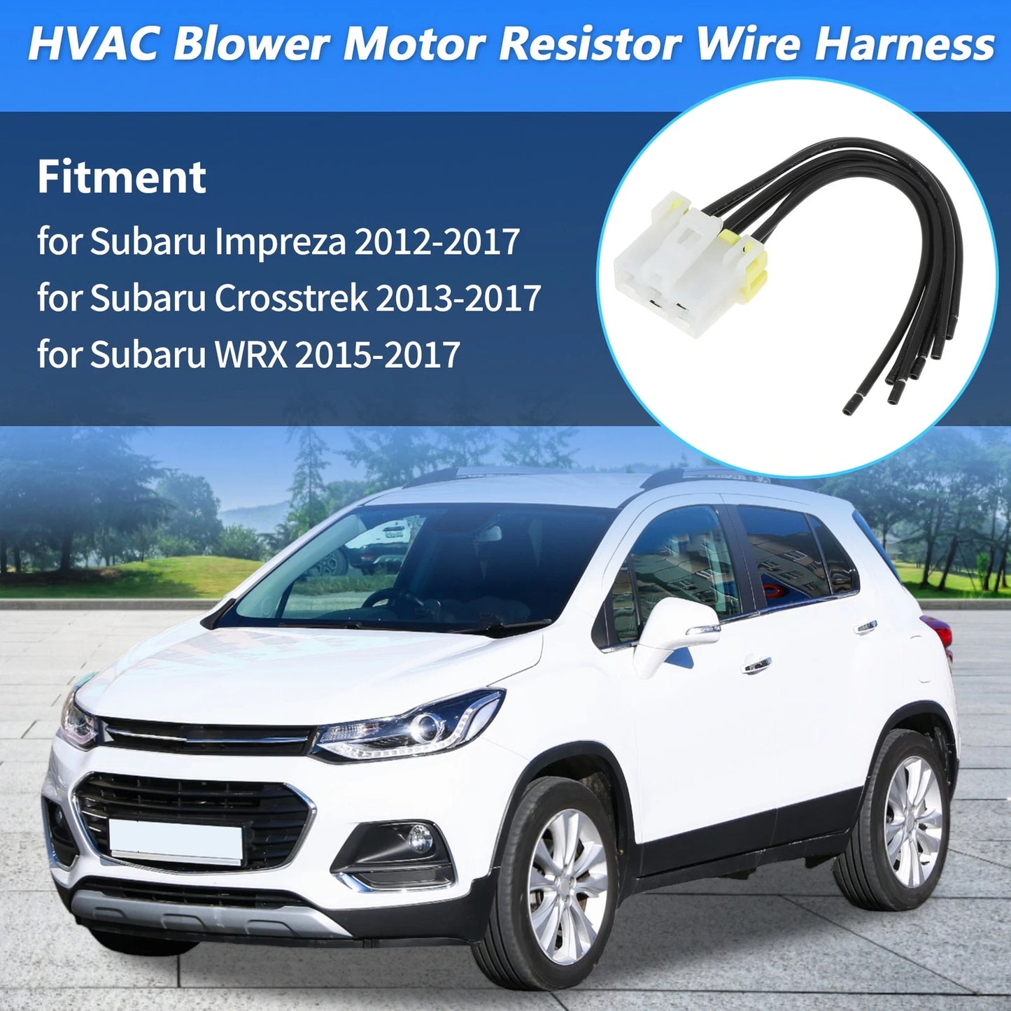 HVAC Blower Motor Resistor Wire Harness for Subaru Impreza (2012-2017)