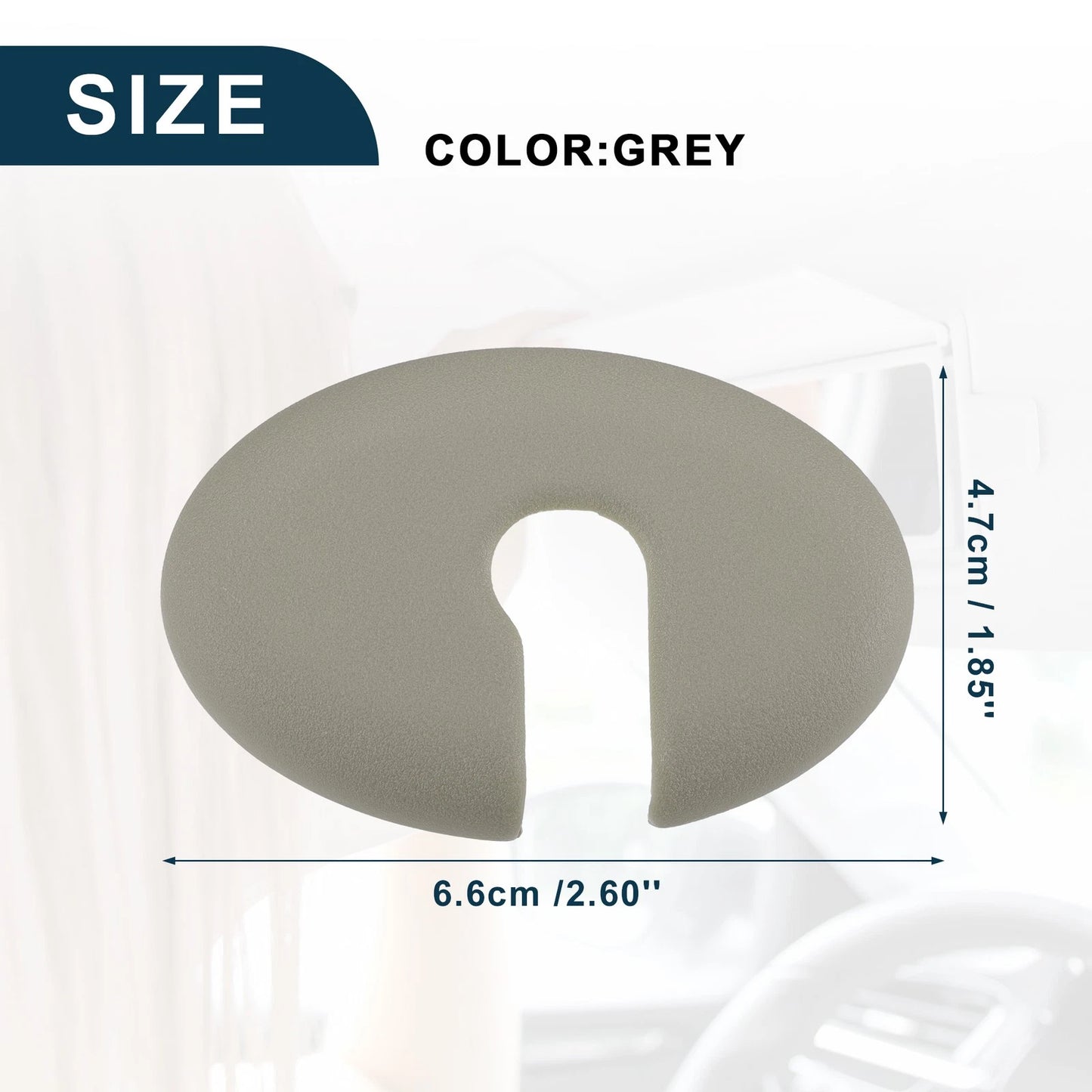 Makeup Mirror Cover Sun Visor Clip for Scion Grey