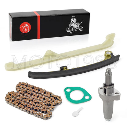 Tensioner Lifter & Cam Timing Chain + Guide for HONDA Rincon (2003–2022)