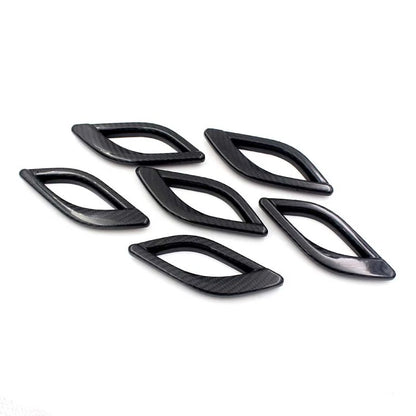 For Maserati Quattroporte 13-21 Carbon Fiber Side Fender Air Vent Cover Trim