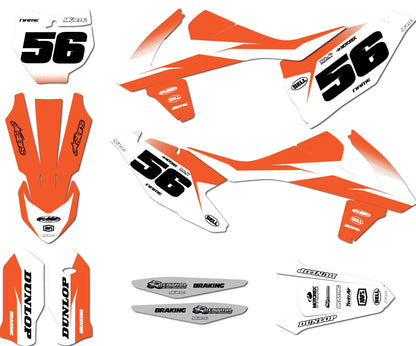 KTM SXF Sticker Kit 2016-2018 - GROOVE STYLE Graphics