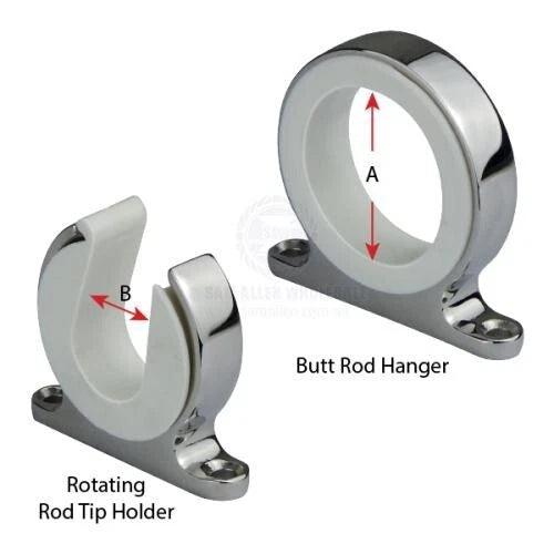 Rod Storage Hanger 316 Stainless Steel for Relaxn Boat Fishing Marine