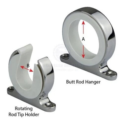 Rod Storage Hanger 316 Stainless Steel for Relaxn Boat Fishing Marine