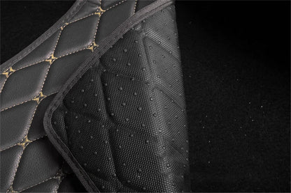 4 Pcs Waterproof PU Leather Car Floor Mats
