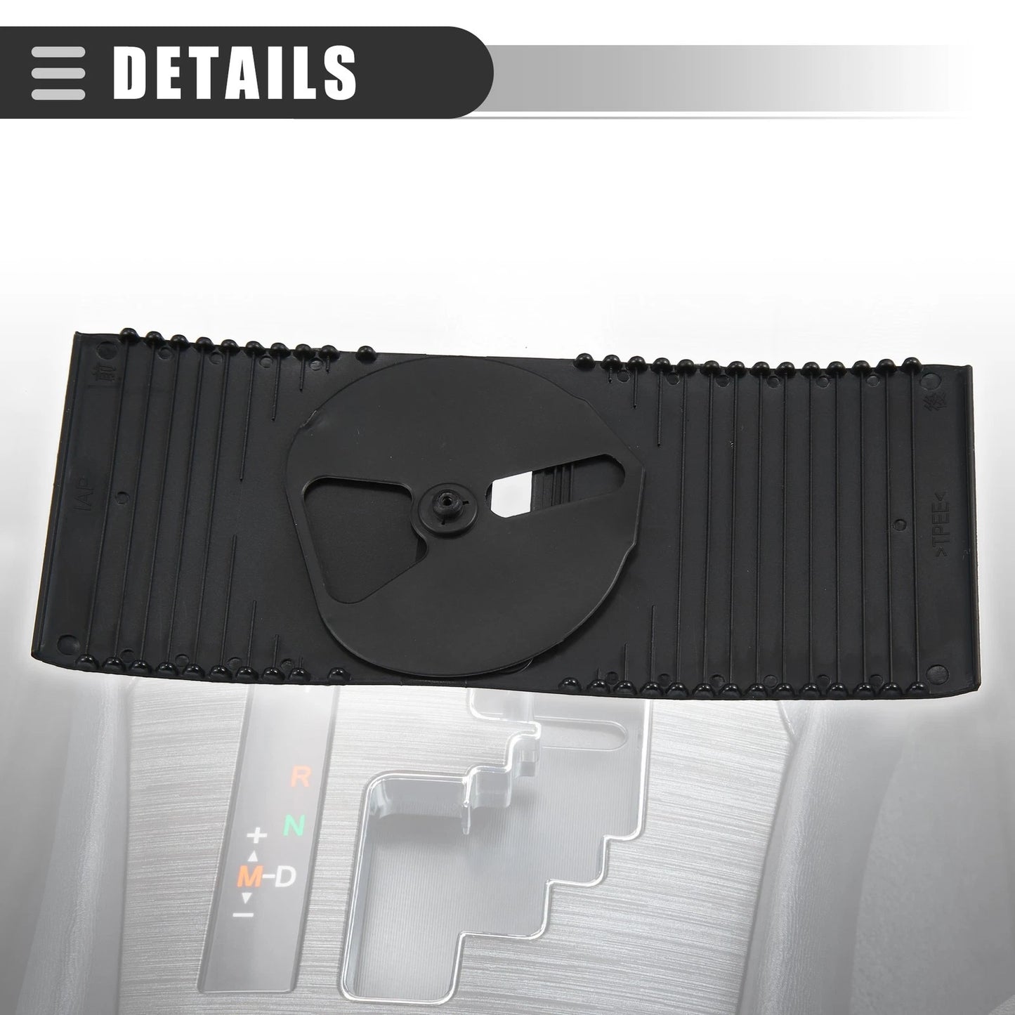 Center Console Slider Cover for Lexus IS250 (2006-2013) - Black Plastic 1 Set