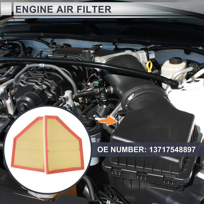Engine Air Filter for BMW X5 4.8i (2007-2008)