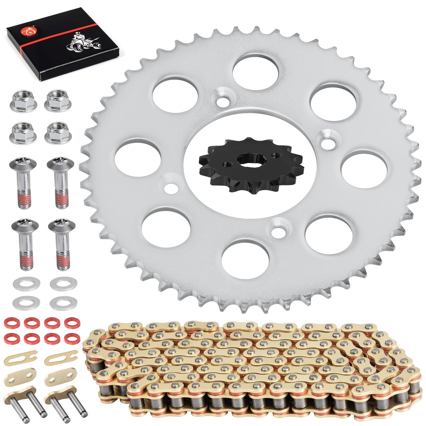 Chain & Front 14T Rear 50T Drive Sprocket Kit for Honda XR100R/CRF100F