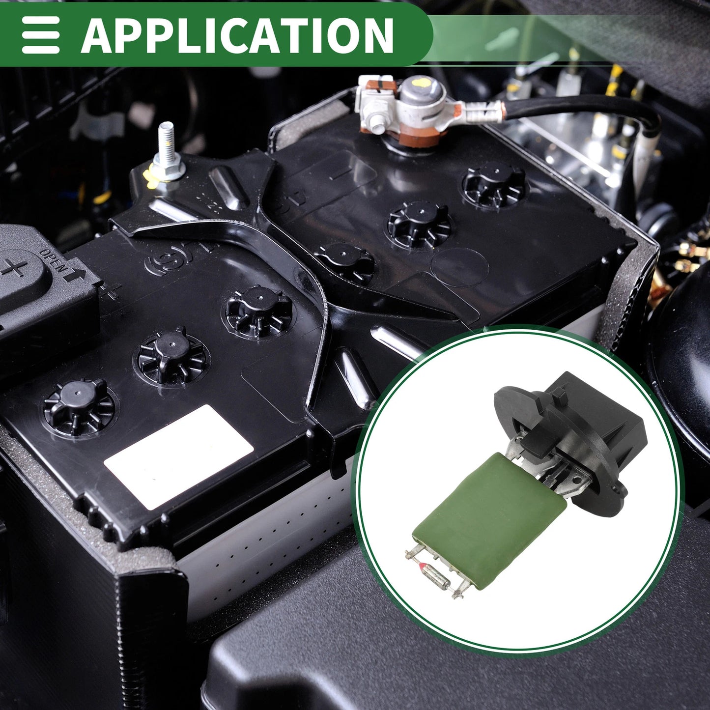 Blower Motor Resistor for Peugeot 206/307/CC/SW, Citroen C3 (2001-2014)